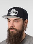 Бейсболка MITCHELL NESS арт. HS8547-LALBLCK Los Angeles Lakers NBA (черный)
